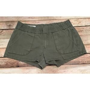 Hurley Womens Size 0 Green 'Lowrider' Classic Fit Short Shorts